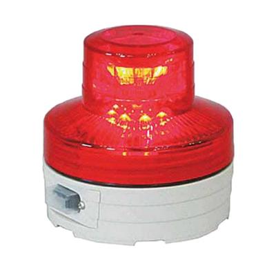 NU-BR Battery-Powered LED Rotating Light, Nico UFO, Automatic Nighttime Illumination, Red, 12083