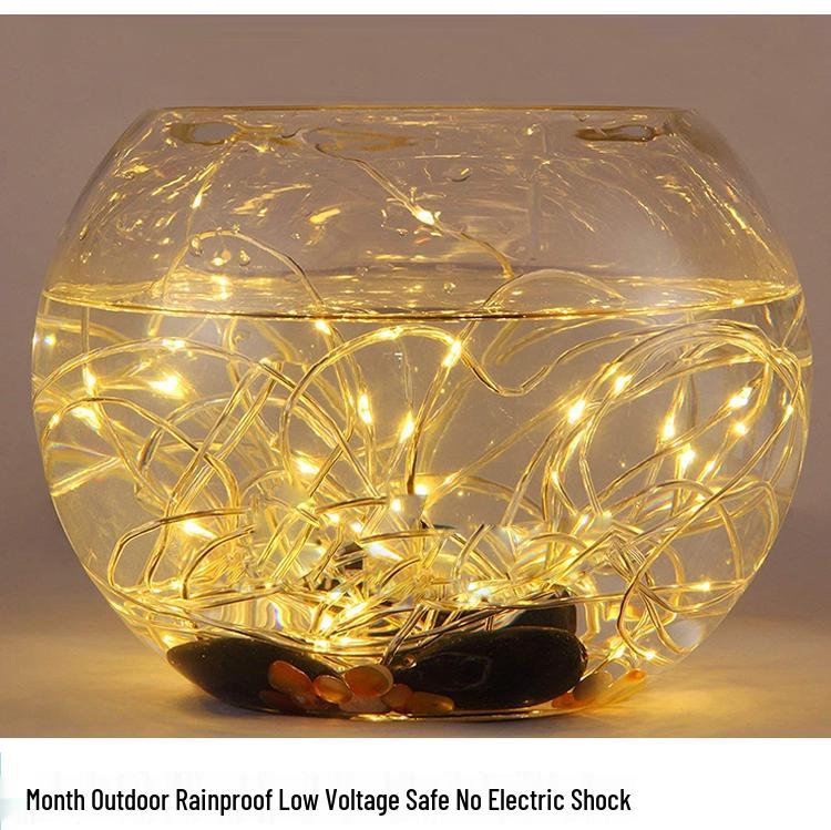 Solar LED Waterproof Christmas Fairy String Lights for Outdoor Decoration