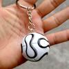 New Qatar World Cup Mascot Keychain La'eeb Pendant Football Souvenir Figurine Ornament Keyring