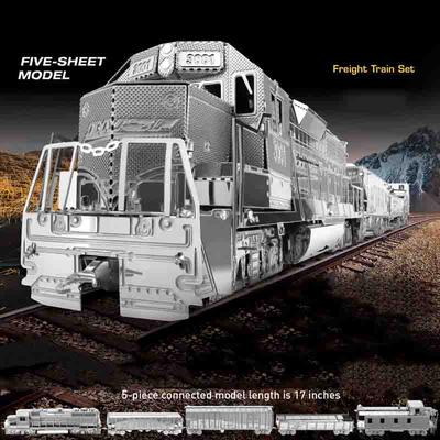 Puzzle 3D Treno fai da te Modello tridimensionale Set Combinazione Puzzle per adulti Puzzle tridimensionale