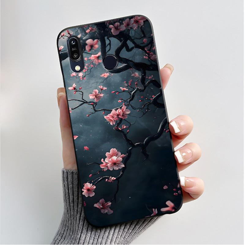 For Asus Zenfone Max (M1) ZB555KL Max Pro (M1) ZB601KL ZB602K Case Soft Silicone Black Cover Cute Flower Cartoon Phone Casing