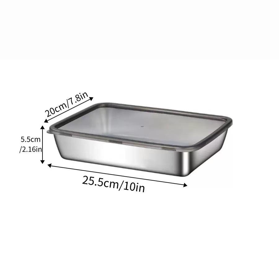 Internet Celebrity Thickened Stainless Steel Multi-purpose Plate Set