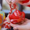 Song Brocade Sachet Pendant Handmade Vintage Yuanbao Embroidery Pendant Gift Lucky Bead Tassel Chinese Style Hanging Decoration