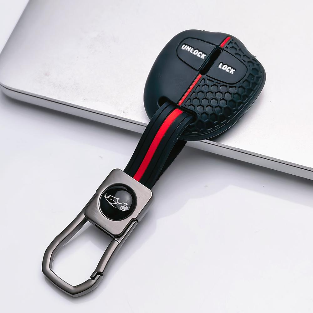 Key Fob Cover for Mitsubishi Pajero Sport Lancer EX Outlander ASX Colt Grandis with Keychain Anti-Scratch Surface Shockproof Structure