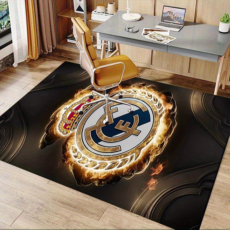 1pc Real Madrid,Crest,Fire Office Carpet Soft Polyester Entrance Carpet Washable Non Slip Machine Wa