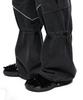 Aleseuseussi Knee String Cargo Denim Pants - Gray