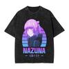 T-shirt Casual Oversize Streetwear Estiva 2026 Con Stampa Anime Vintage Nazuna, T-shirt Call of the Night