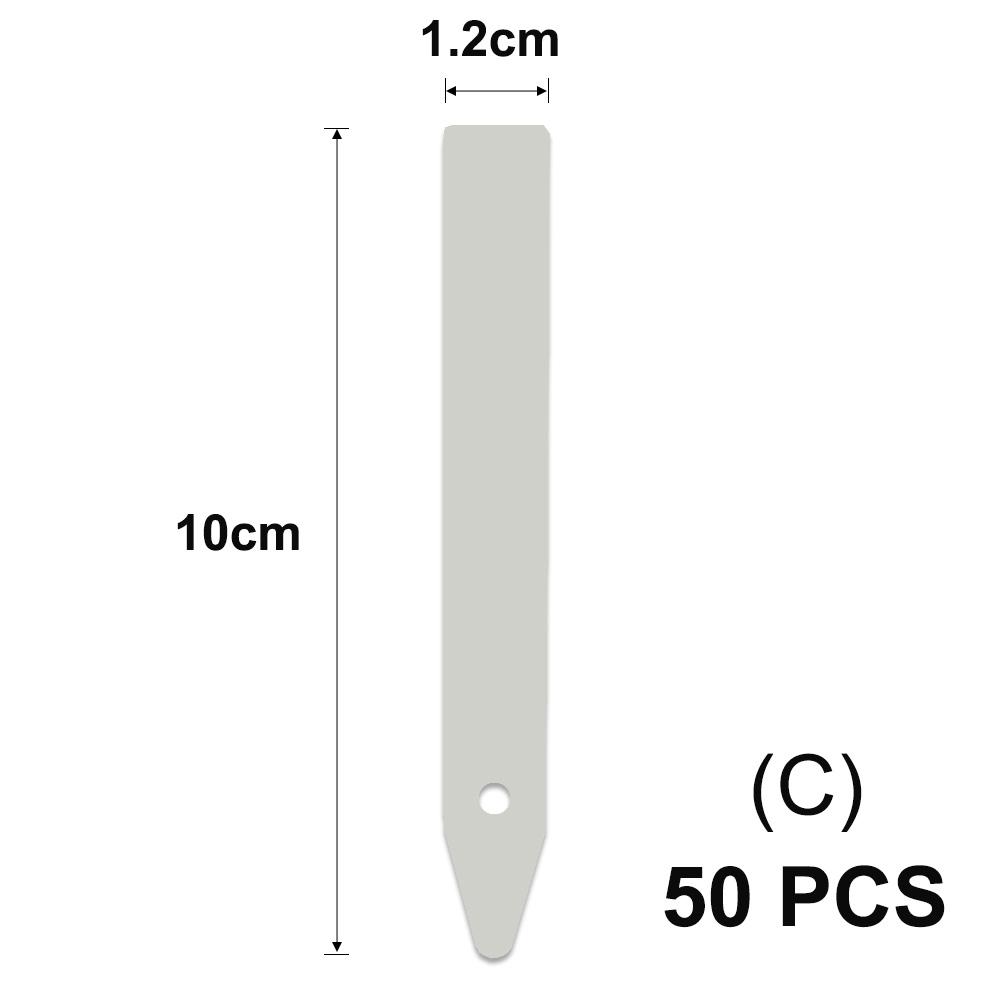 Tall White Tee Tags for Garden Plants Potted Waterproof Anti-UV T Labels Greenhouse Flower Vegetables Herb Markers Sign Stakes
