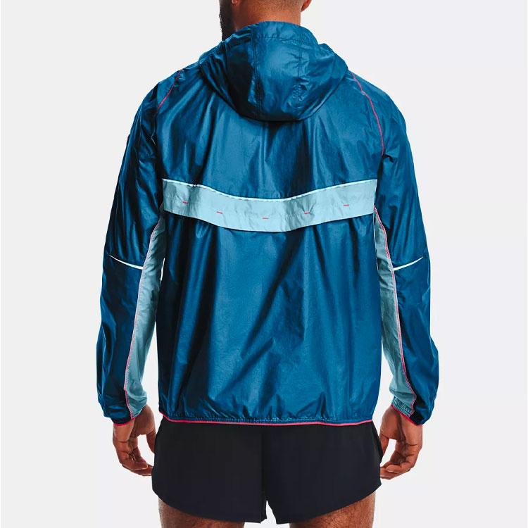 Under Armour Solid Color Sports Hooded Jacket Men Jackets Cruise-Navy 1369205-899