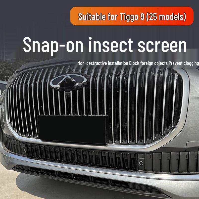 Insect Net Front Grille Radiator Protector for Chery Tiggo 9 (25 Models)