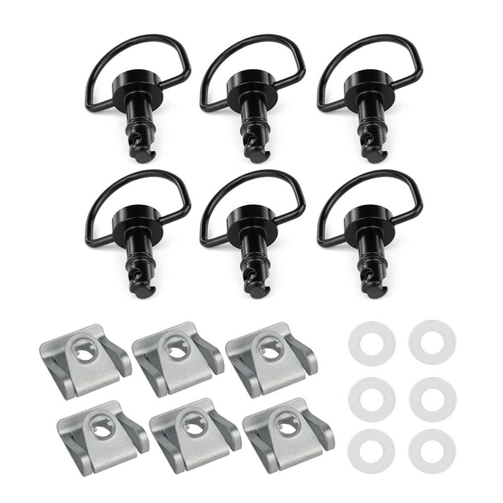 For DUCATI MV Agusta Aprilia Yamaha R1 R6 Honda 17mm Universal Quick Release Fasteners D-RING 1/4 Turn Rivet Fairing Bolts Studs