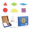 133pcs Jigsaw Puzzle for Children Kids Tangram Wooden Jigsaw Puzzle Wood Montessori Educational Toys