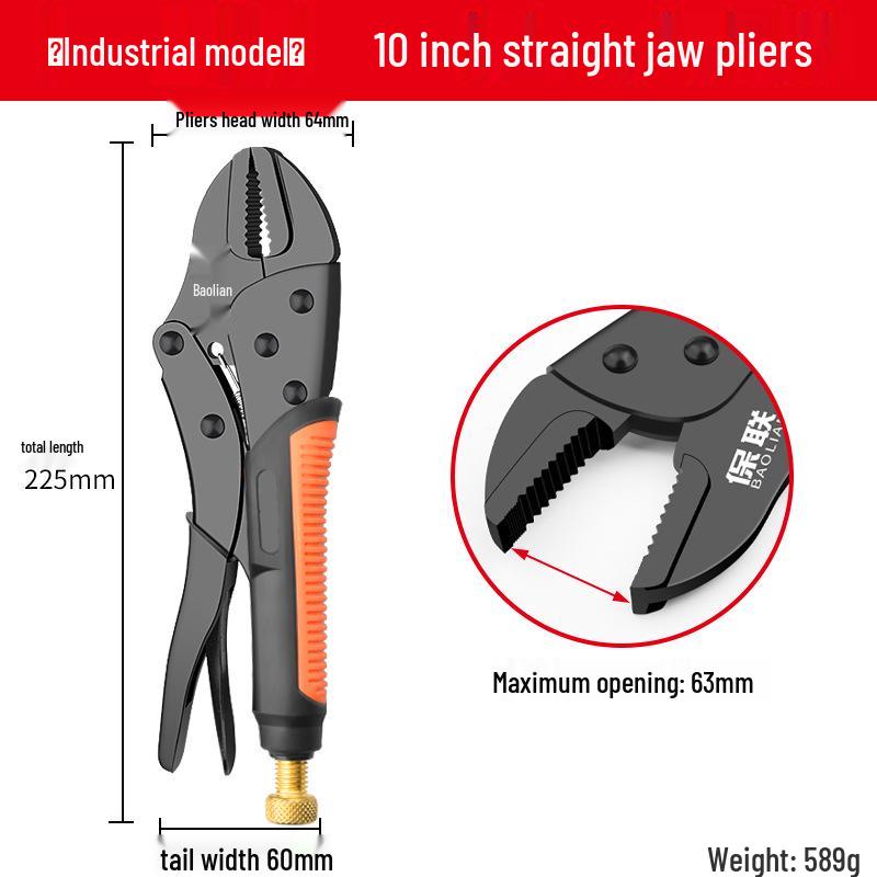 Pinces multifonctions robustes de qualité industrielle: Bouche Ronde, Serrage Automatique de Type C, Nez Plat, Pince de Fixation à Scellement Rapide.