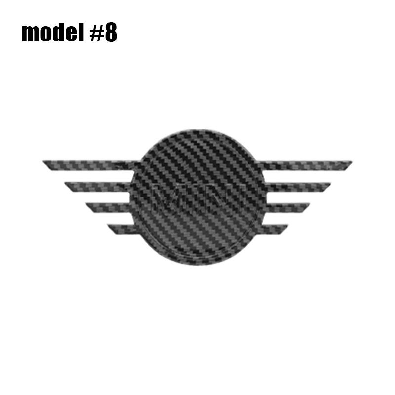 ABS Car Front Hood Emblem Rear Trunk Badge Sticker For Mini Cooper JCW Works R56 R50 F54 F55 F56 F57 F60 R52 R53 R55 Accessories 11.6cmX5.3cm