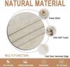Round Tablecloth Cotton Linen Tassel Table Cover For Kitchen Dinner Table Decora Solid Color Dust-Proof Shrink-Proof Tablecloth
