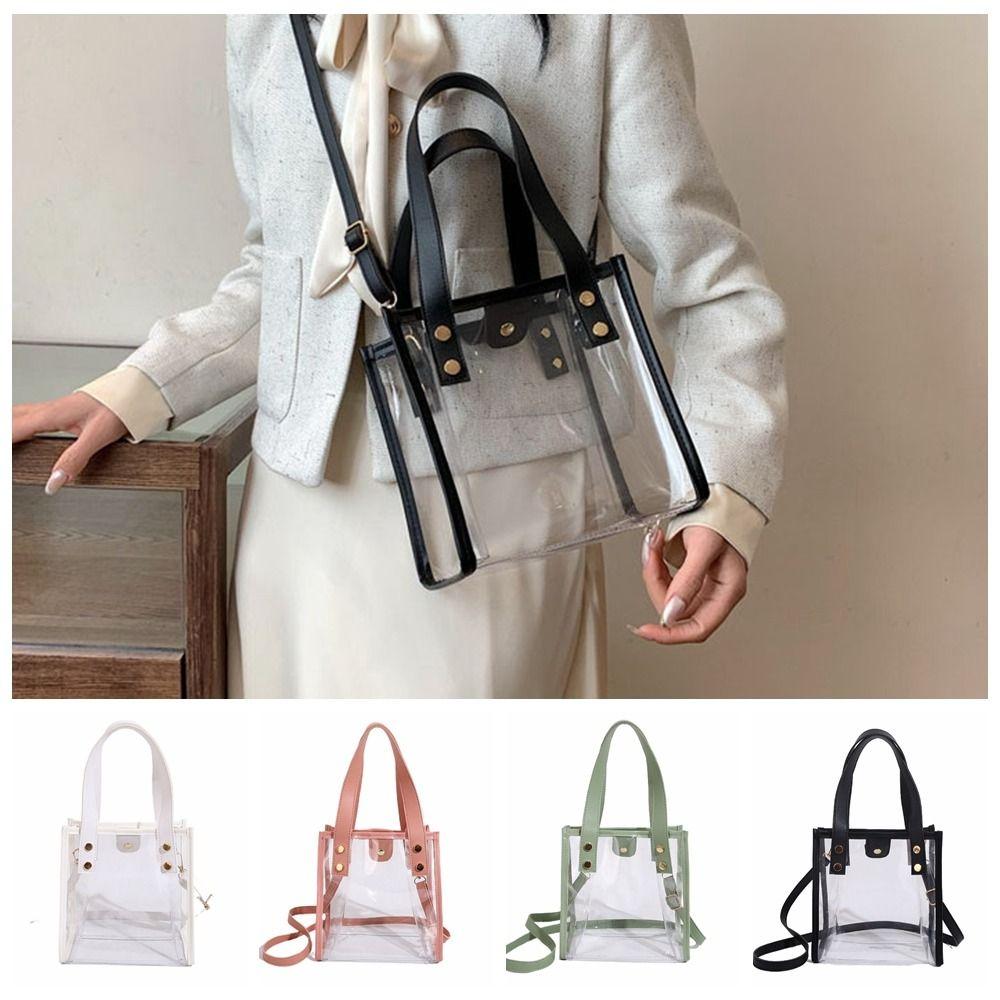 Jelly Bag PVC Transparent Bag Summer Crossbody Bag Waterproof Women Handbag  Beach