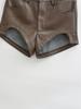 High-Waisted PU Leather Shorts - Women's Winter Butt-Lifting, Sexy Hip-Hugging Hot Pants, American Spicy Girl Style