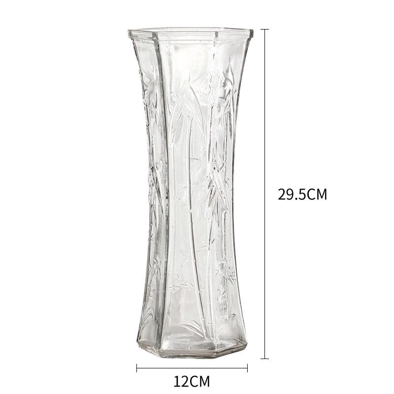 Transparent Diamond Glass Vase