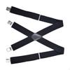 Casual Men Suspenders Trousers Suspender Back Belt Elastic Straps X Shaped Adjustable Hooks Button