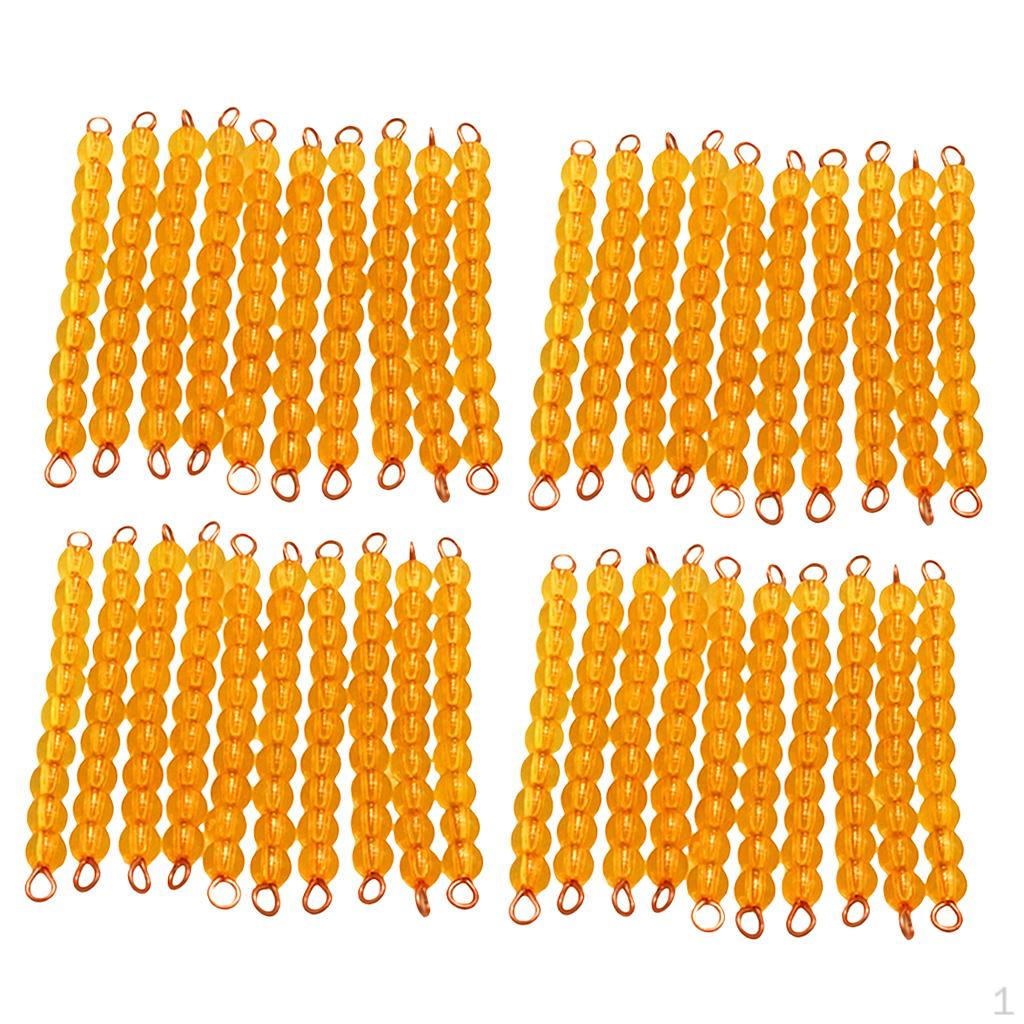 

40 шт. Монтессори Бусины Стержни 1 Помогает Обучению Развивающие Образовательные Игрушки