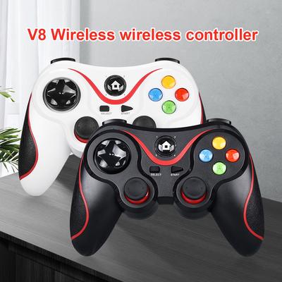 V8 2.4G Wireless Game Controller PC Game Controller Dual Vibration Controller Gamepad for Android/iOS/PC/PS3/Switch/Mobile Phone