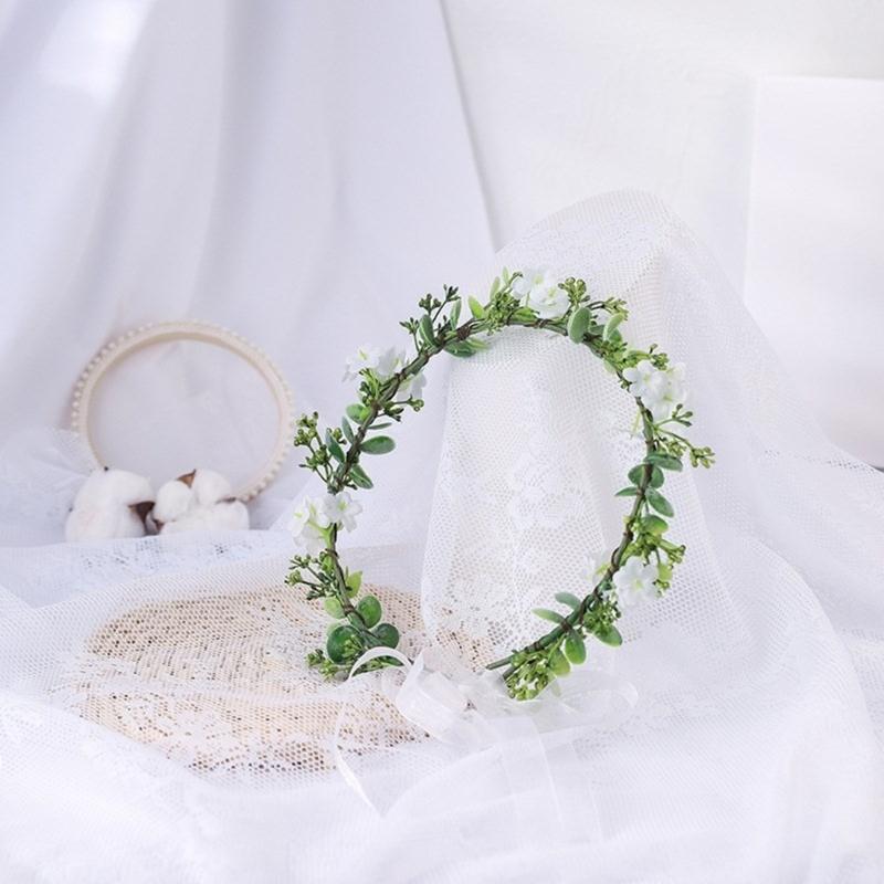 Floral Garlands Crown Hair Wreath Flower Headbands Bride Flower Crown Wedding