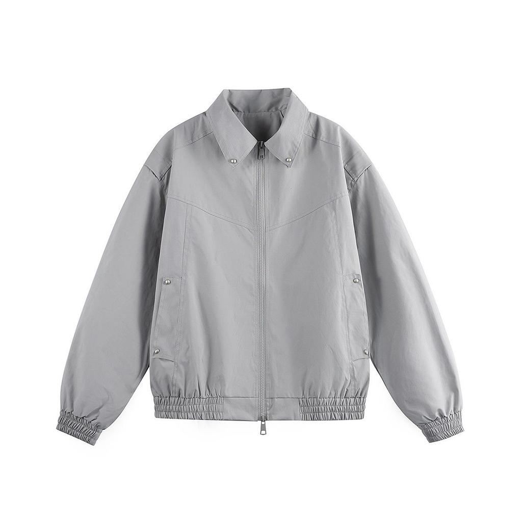 QIYOU 2025 Autumn Retro Detroit Lapel Loose Jacket for Men & Women