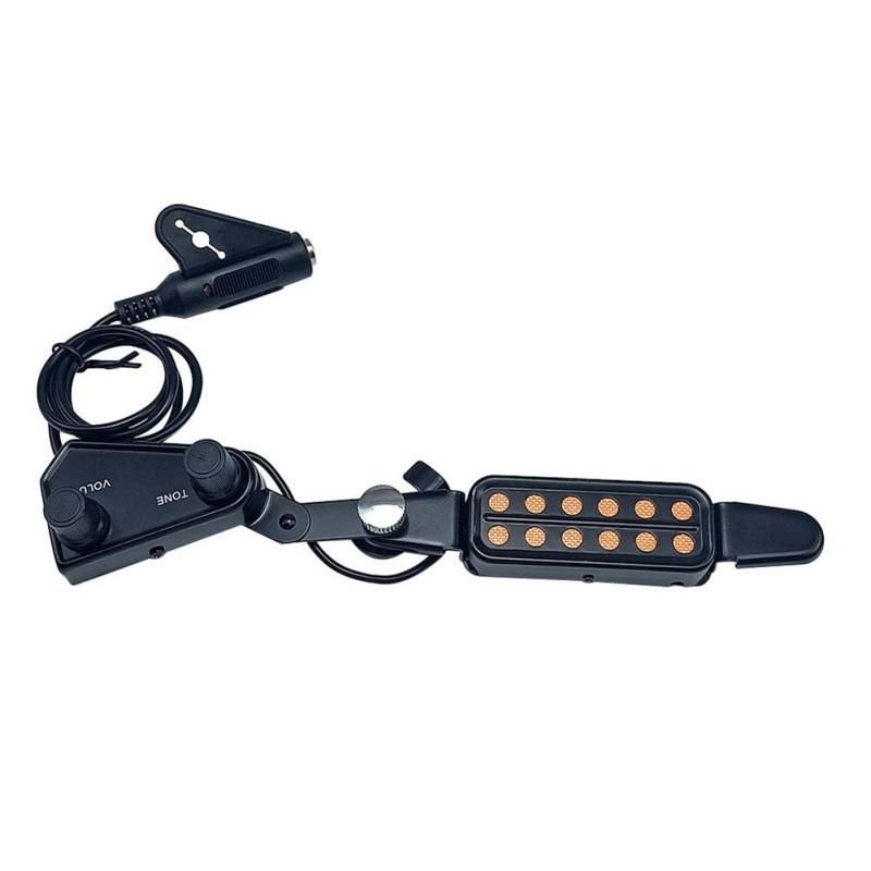P-011 12 Sound Hole Guitar Pickup With Volume Tone Tuner Magnetic Pickup Transducer For Acoustic