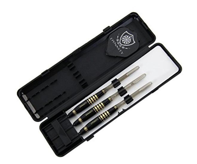 Dynasty BRASS DARTS SET SEVEN 01-31-023 darts black