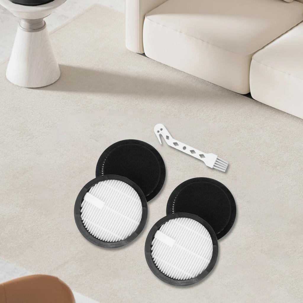 Replacement Set Hepa Filters and Sponge for AFNOP For Acevac11 Cordless Vacuum Cleaner Compatible 2 or 4 Pieces
