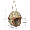 19 Style Birds Nest Bird Cage Natural Grass Egg Cage Bird House Outdoor Decorative Weaved Hanging Parrot Nest Houses Pet Bedroom