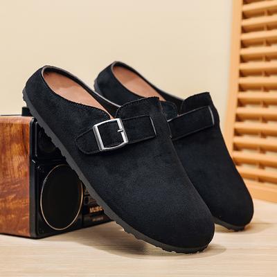 Men's Slippers 2026 Men's Suede Sandals Retro Cork Clogs Men Mules Shoes with Arch Support Unisex Classic Beach Birkenstok