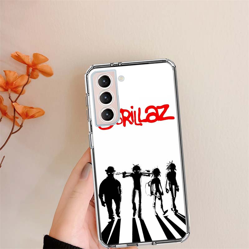 Gorillaz Anime Handyhülle Für Samsung S24 S25Edge Galaxy S22 S25 Ultra S21 S23 FE S20 S10 Plus S10E Hülle Schale Coque Klar Sili
