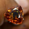 Natural Orange Sapphire Loose Gemstone 8.25 Ct Trillion Cut September Birthstone for Gem Collections