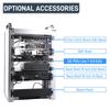 GeeekPi 10-inch Rackmount Power Distribution Unit (Rack PDU) DC PDU Lite 7-CH 0.5U, for DeskPi Rackmate T1T0T2 and 10-inch Server Cabinets, with 7