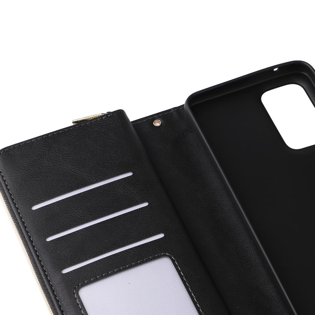 For Samsung Galaxy A33 5G Zipper Wallet Case Card Slots Leather Phone Cover