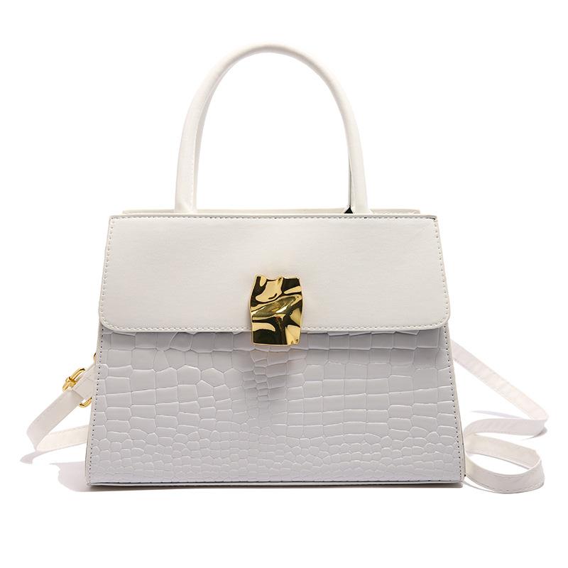 Women's Bag New Fashion Retro Women's Handbag Shoulder Bag Crocodile Pattern Large Capacity Messenger Bag