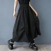 Plus Size High Waist Black Vintage Summer Casual Loose Long for Woman Skirts Womens Skirt
