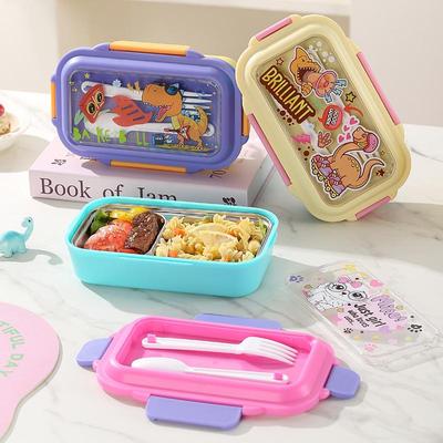 Children's Stainless Steel Fruit Bento Lunch Box - Anti-scalding, Deepened Design, Food Grade Plate for Students