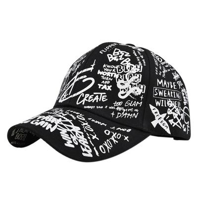 Șapcă de Baseball de Vară Graffiti Șepci de Soare Hip Hop Șapcă cu Cozoroc Șepci Reglabile cu Capse pentru Femei Șapcă de Golf