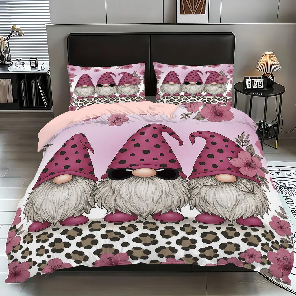 Quilt Cover Gnome Villain 3D Digital Printing Quilt Cover Three-Piece Home Textile Factory