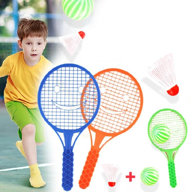Kids Plastic Sports Racket Safe Toy Tennis Racket Set Badminton Racket Set For Hand Eye Coordination