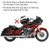 Motorrad Armaturenbrett Kraftstoffkonsolenabdeckung Pop-up Kraftstofftankdeckel Tankabdeckung für Harley Touring Electra Glide Road Glide Street Glide 08-24