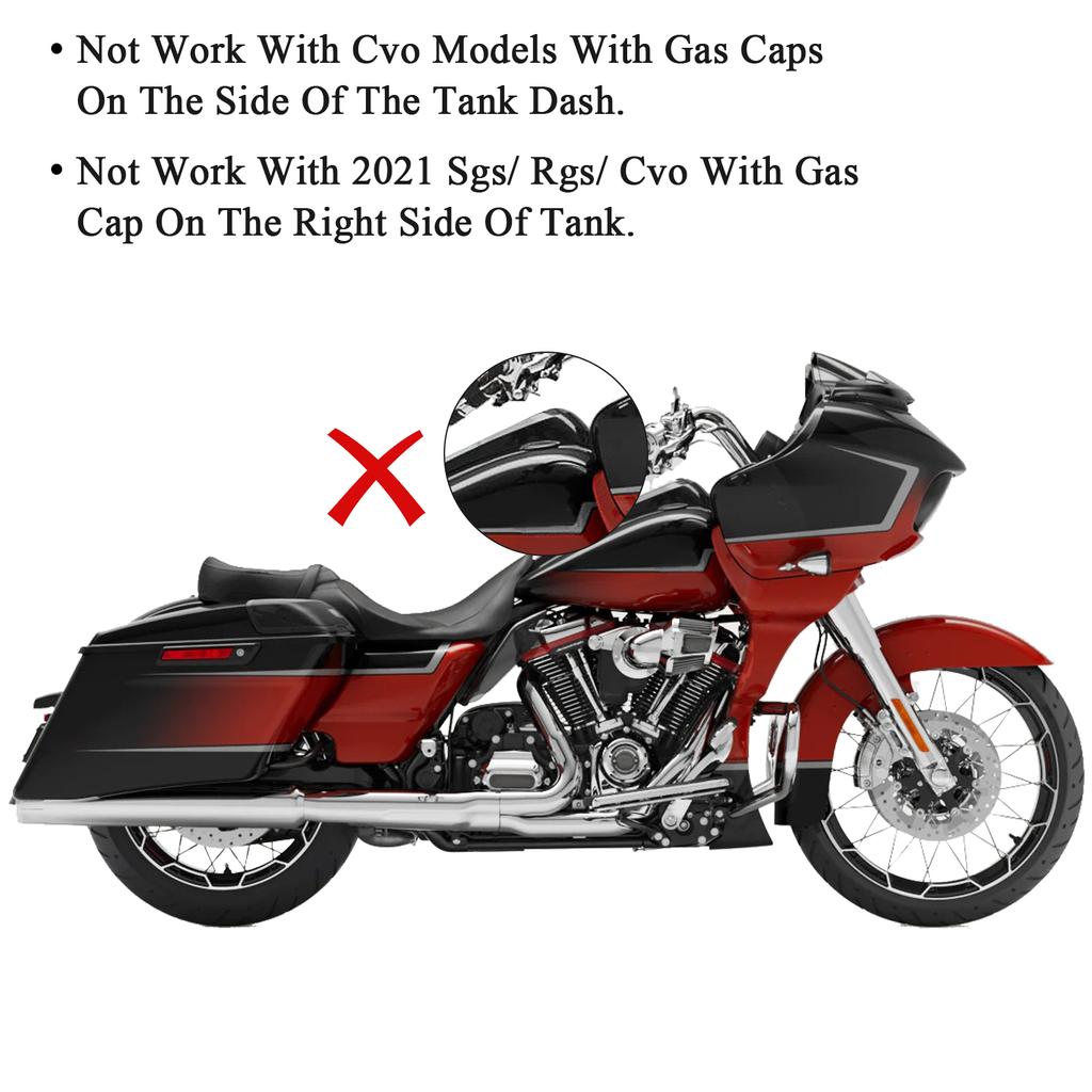 Motorrad Armaturenbrett Kraftstoffkonsolenabdeckung Pop-up Kraftstofftankdeckel Tankabdeckung für Harley Touring Electra Glide Road Glide Street Glide 08-24