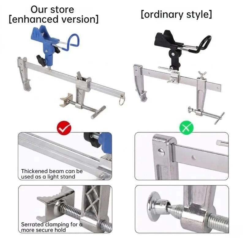 Clamp on Fishing Rod Holder Adjustable Boat Pole Bracket Rustproof Yacht Mount Portable Bass Sea Gear Tackle Tool Angler Yacht