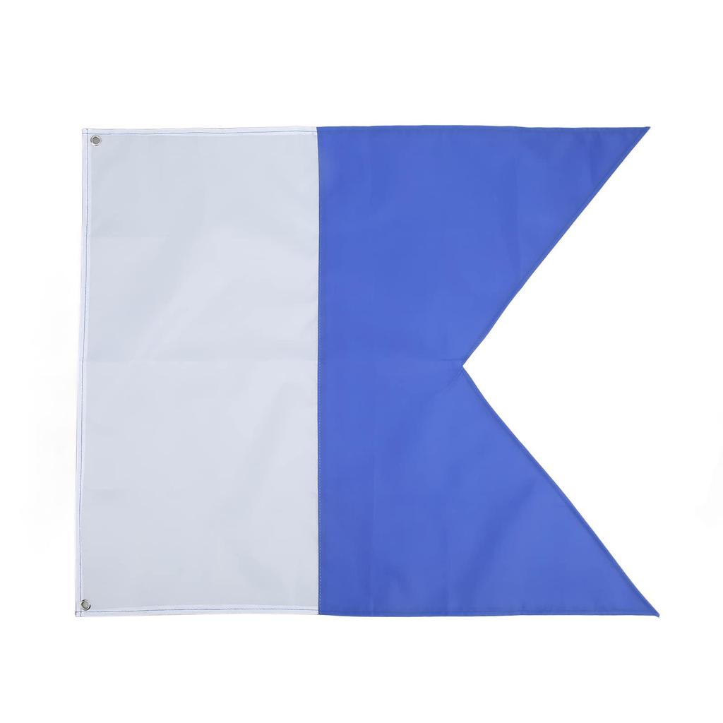 Internationale Taucherflagge Unterwasser Blau und Weiß Tauchflagge Marine Tauchwarnflagge zur Sicherheitserinnerung Langlebig