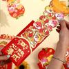 6pcs 3D New Year Stretch Red Envelopes Chinese Style Blessing Lucky Red Pocket Traditional Thickened Money Packet Bonus
