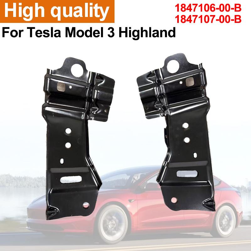 Lower Cross Beam Support Bracket For Tesla Model 3 Highland 2024-2026 Front Bumper Frame Under Bracket 1847106-00-B 1847107-00-B