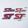 3D kovové logo ST Line emblém mřížky odznak kufru auta pro Ford Edge Puma Kuga Mondeo Fiesta Ecosport Focus ST Samolepka Příslušenství