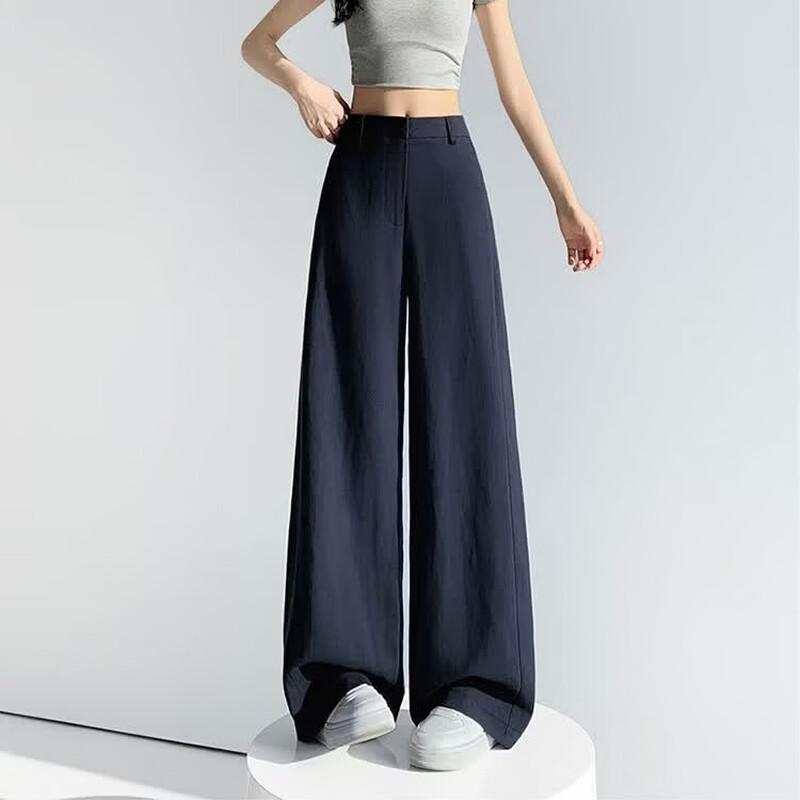 La Chapelle 2026 Summer High-Waist Wide-Leg Pants L